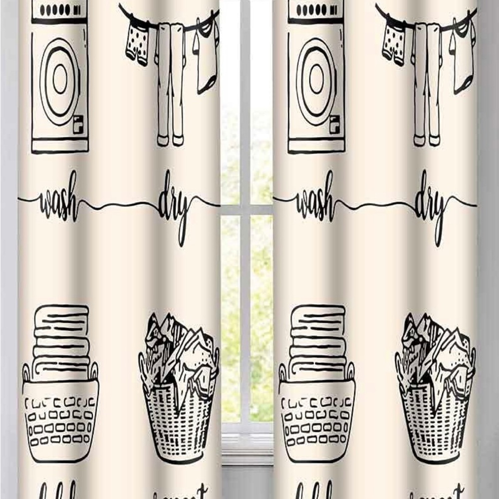 Laundry Blackout Curtain-